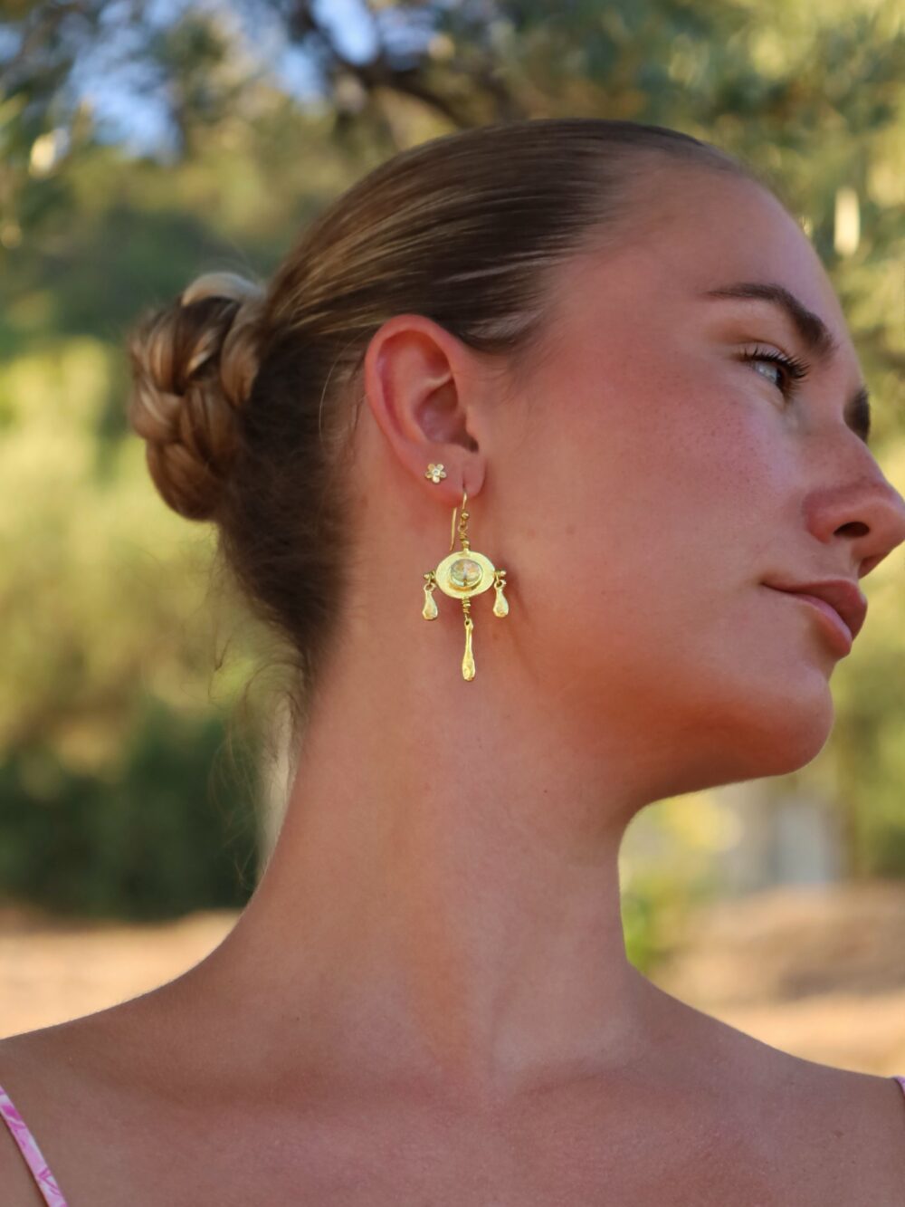 Water drop earrings